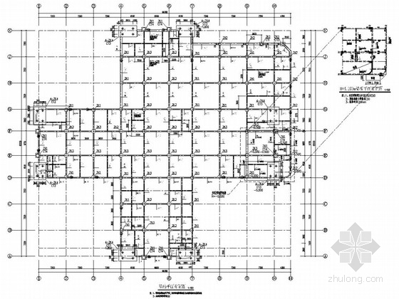 5层框架电算资料下载-[重庆]七层框架剪力墙结构儿童中心医院结构图（含计算书）