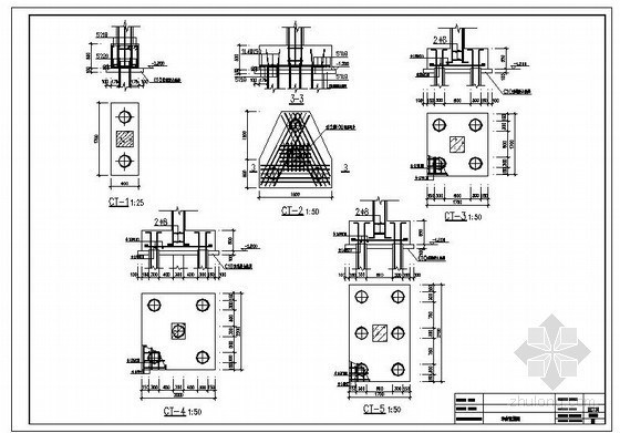 承台配筋施工图资料下载-某承台配筋节点构造详图