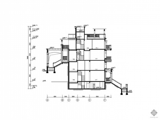 [深圳]某五层双拼欧式花园洋房建筑施工图- 