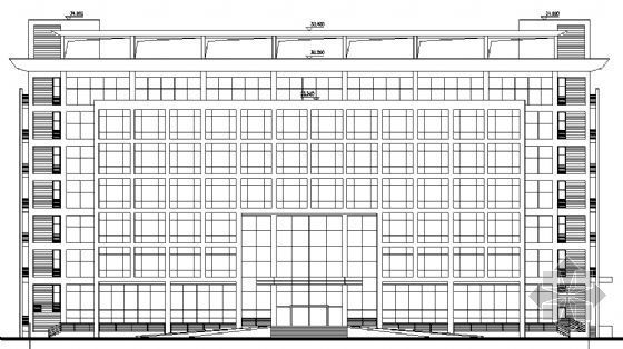 七层办公楼建筑设计施工图资料下载-七层办公楼建筑施工图