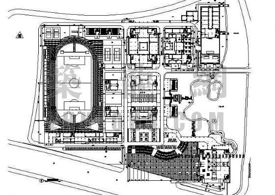 北京中央美术学院建筑学资料下载-广东美术学院教学区规划图