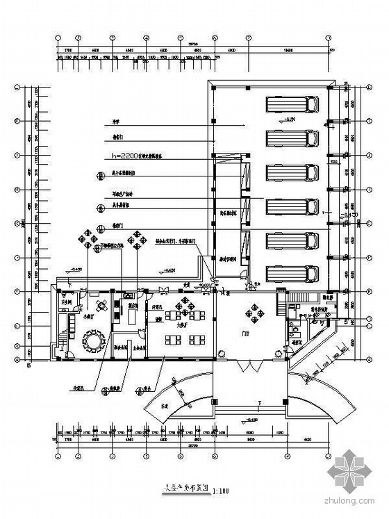 室内装饰异形柱节点图资料下载-消防站办公大楼室内装饰施工图(装饰.水.电)