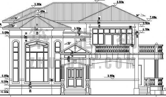 欧式别墅建筑设计方案资料下载-某欧式豪华别墅建筑设计方案