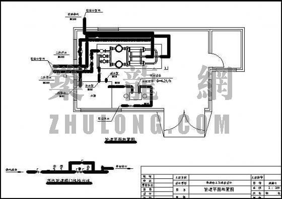 地热换热站供热工艺控制资料下载-换热站供热工程图