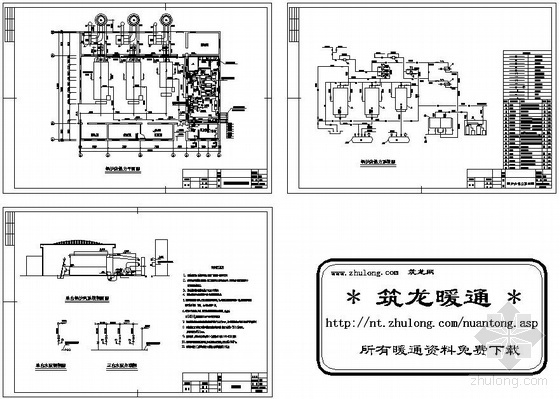 锅炉房热力系统图资料下载-小区锅炉房热力系统图