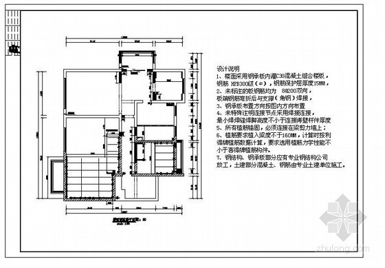 加夹层结构资料下载-某住宅楼室内夹层结构方案图
