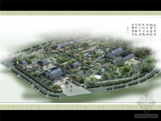 居住小区鸟瞰图psd资料下载-小区鸟瞰图