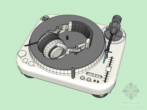 sketchup设备模型资料下载-DJ设备sketchup模型