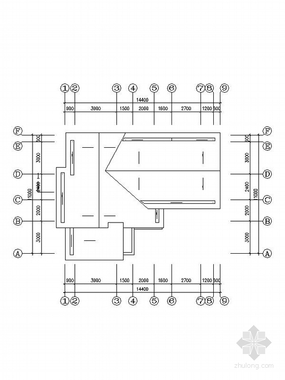 [新农村]3层现代风格家庭独栋别墅设计施工图（含效果图）-3层现代风格家庭独栋别墅平面图