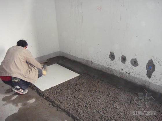 防静电地板砖施工工艺及施工要点（附图）-4防静电地砖预铺设 