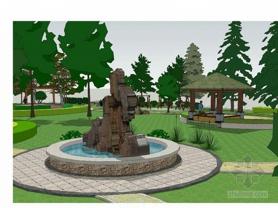 小学校园公共绿地景观设计方案-图5