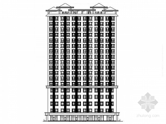 18层商住楼效果图资料下载-某十六层商住楼建筑施工图