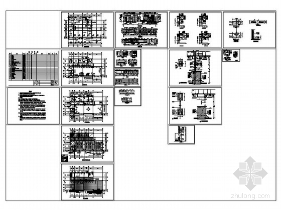 [安徽]某大型办公服务大厅室内设计CAD施工图-[安徽]某大型办公服务大厅室内设计缩略图 