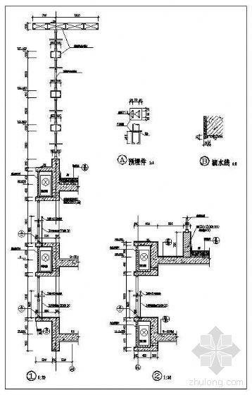 空调机位图片资料下载-外墙空调机位大样