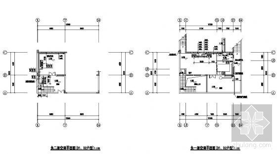 杭州中式别墅图纸资料下载-某别墅空调图纸