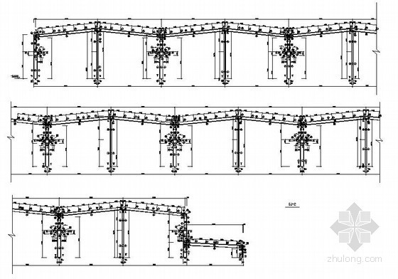 钢结构厂房支架资料下载-钢结构厂房结构设计图