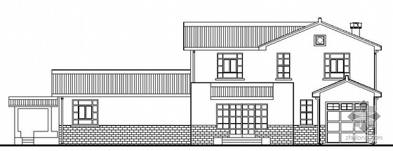 仿古别墅全套CAD施工图资料下载-某二层仿古别墅建筑结构施工图