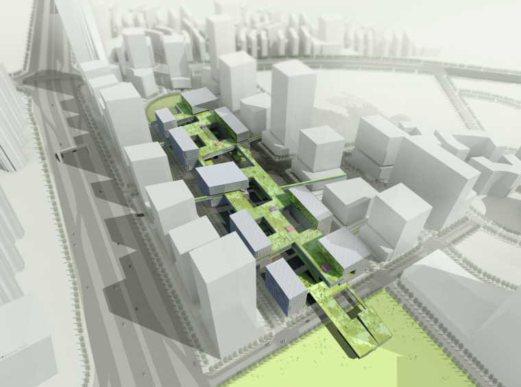 深圳证券大厦建筑资料下载-[广东]深圳花园里的科技软件园建筑设计方案文本