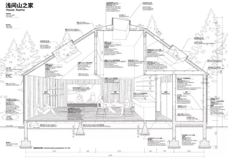 建筑材料课资料下载-只用线稿，你以为图纸就不能丰满吗？