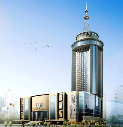 酒店与商场资料下载-兰州国芳大酒店筒中筒超限高层结构设计