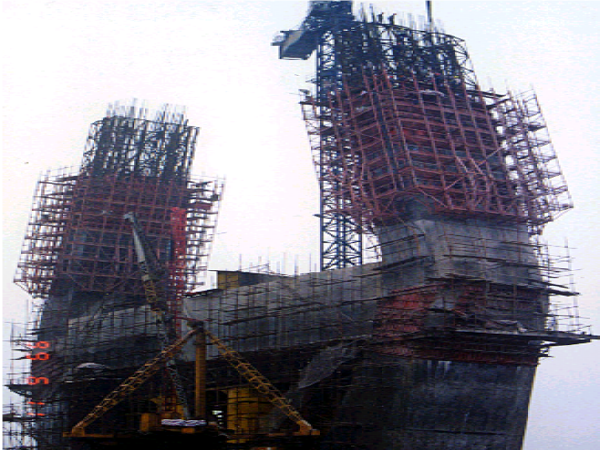 斜拉桥主塔的施工资料下载-任务15斜拉桥主塔施工总结