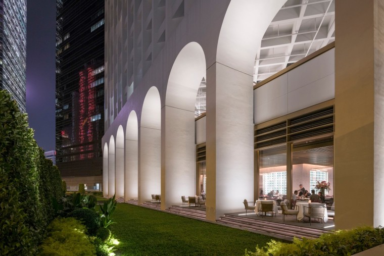 香港美利酒店大楼改造外部夜景实景图 (4)