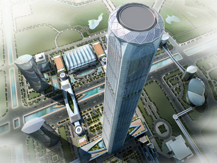 住宅项目材料用量分析总结资料下载-天津巨型框架核心筒斜撑结构大厦项目BIM技术应用