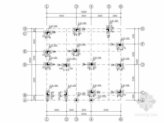 2000二层结构施工图资料下载-二层框架结构别墅结构施工图