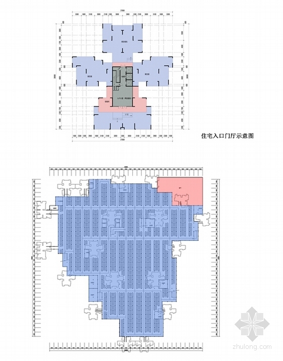 [四川]滨江CBD新区中高档符合多元住宅区建筑设计方案文本-滨江CBD新区中高档符合多元住宅区平面图