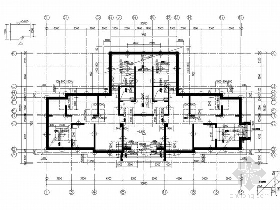 三十层剪力墙住宅资料下载-[南京]32层剪力墙结构住宅结构施工图