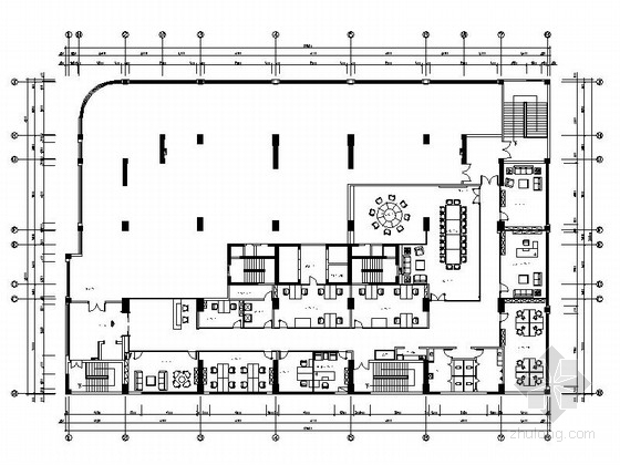 总部办公楼室内设计资料下载-[南京]知名地产有限公司现代总部办公楼装修施工图（含效果）
