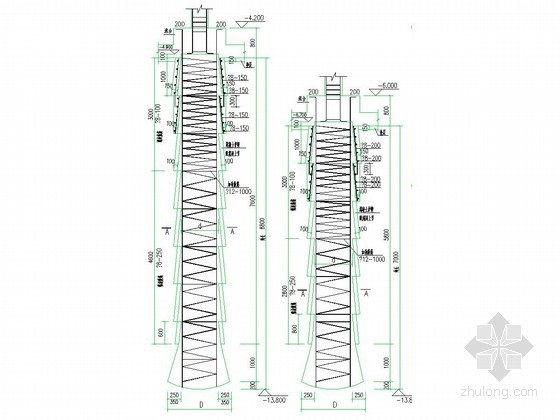 孔扩底灌注桩资料下载-人工挖孔扩底灌注桩基础施工图