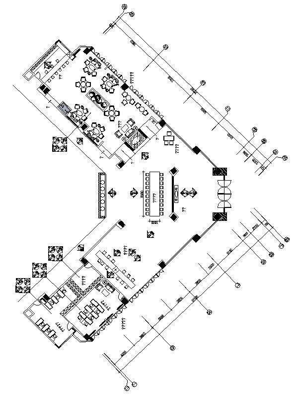 深圳地铁室内施工图资料下载-[深圳]某豪华酒店餐厅室内设计施工图