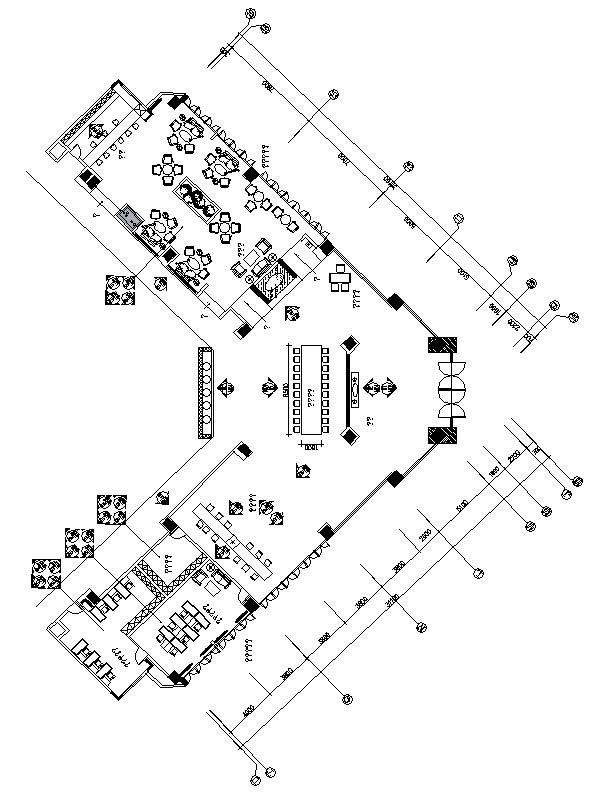 室内设计家具配置图资料下载-[深圳]某豪华酒店餐厅室内设计施工图