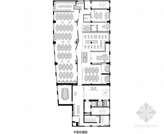办公空间创意平面布置图资料下载-[杭州]点燃灵感之火创意办公空间设计方案（含详细设计说明）