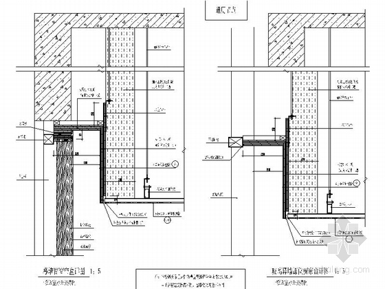 [郑州]某大学附属医院门诊现代医技楼室内施工图窗帘盒详图