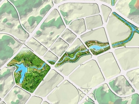 生态滨水景观全套cad资料下载-[四川]人文生态健康休闲滨水景观规划设计方案