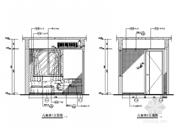 [广东]佛山某高档小区F3户型二居室装修图-图5