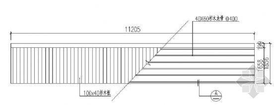 木平台cad做法资料下载-杉木平台详图