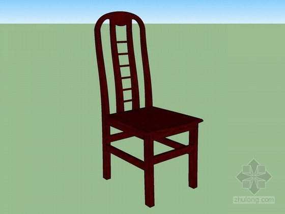 sketchup椅子模型资料下载-中式椅子sketchup模型下载