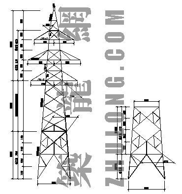 kv输电线路塔大样图资料下载-35KV铁塔JGUT3加工图
