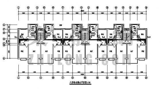 30层商住楼给排水设计图资料下载-某六层商住楼给排水设计图