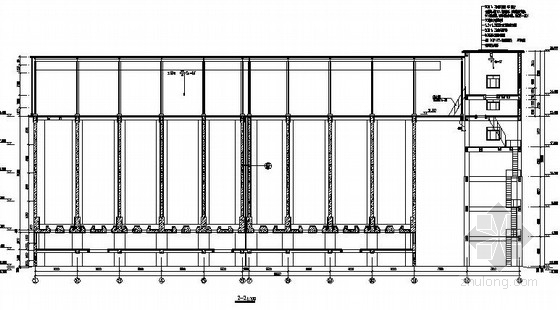 钢框架带门式刚架资料下载-单层门式刚架结构粉矿仓库结构施工图