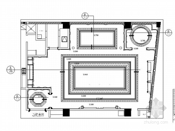 ktv设计包房图资料下载-[福建]某豪华KTV总统包房室内装修施工图