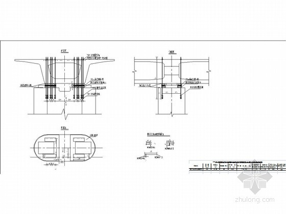 20T燃煤锅炉设计图资料下载-48米连续梁临时固结设计布置图