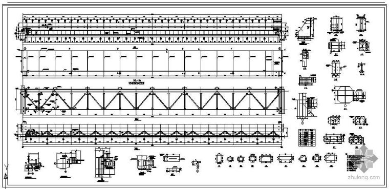 30吨吊车CAD图片资料下载-某吊车梁节点构造详图(30米)（二）