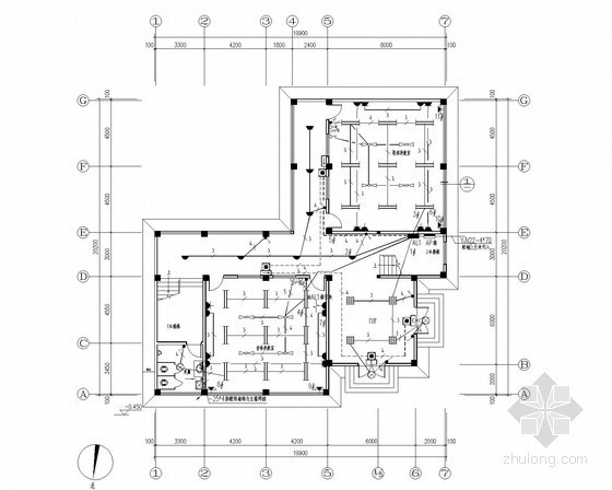 学校弱电施工资料下载-[安徽]三层中学艺体楼强弱电系统施工图纸