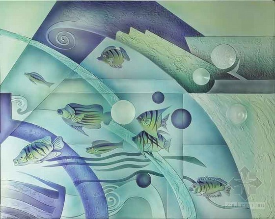 水贴图素材资料下载-水世界艺术装饰玻璃贴图
