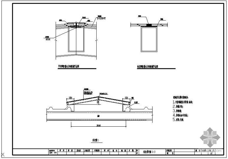 采光构造节点资料下载-某采光带节点构造详图（一）