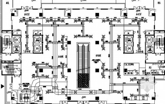 高层小区燃气管网设计资料下载-高层商务楼暖通空调及防排烟设计施工图